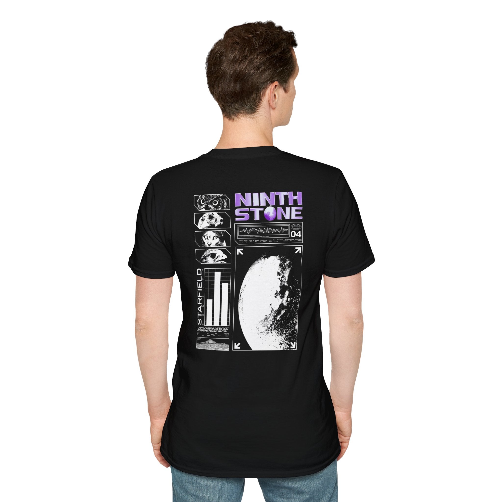 Ninth Stone Graphic T-Shirt - Light Purple Logo
